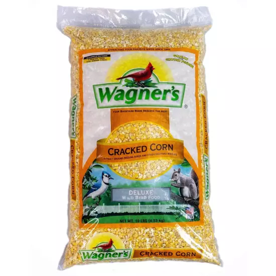 Wagners Cracked Corn Backyard Deluxe Wild Bird Food 10Pound Bag