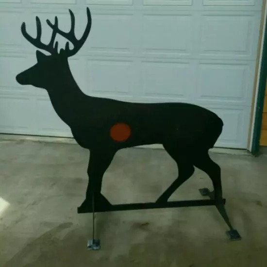 AR 500 3/8 High Quality Steel DEER Buck Reactive Game Shooting TARGET 5.5 FEET 