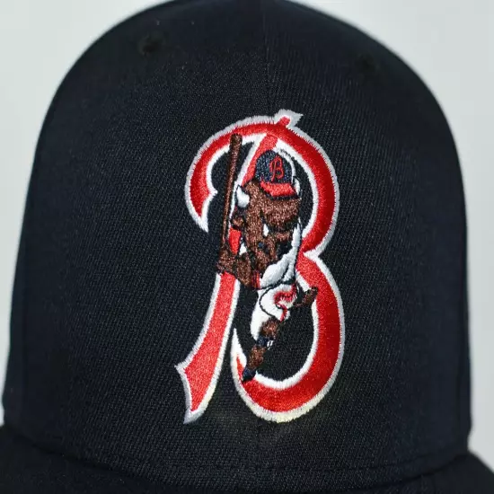 BUFFALO BISONS NAVY RED EDITION NEW ERA FITTED HAT - SIZE 7 1/2