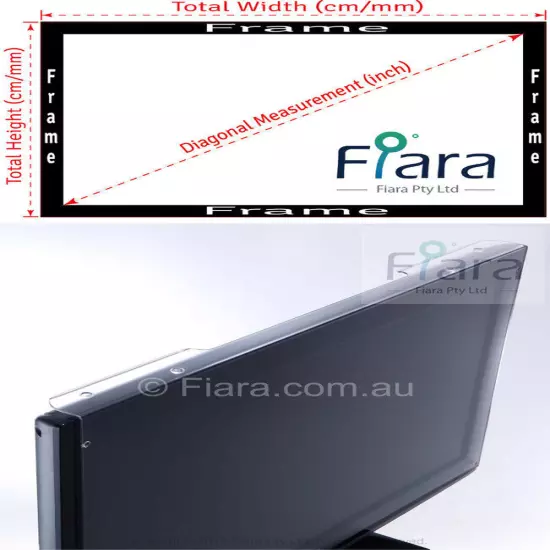 Fits 23 / 24 inch Monitor / Desktop | Fiara Anti Blue Light Screen Protector