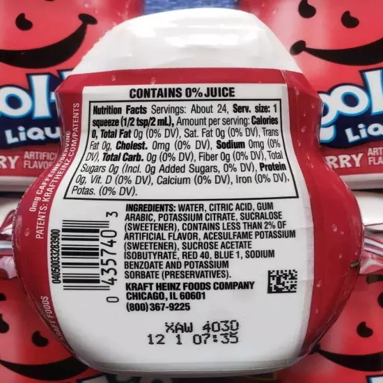 8 Count, KOOL-AID Cherry Flavor Liquid Water Enhancer, 1.62 oz