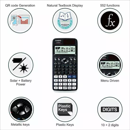 CASIO Fx-991ex Classwiz Advanced Engineering Scientific Calculator-552 Functions