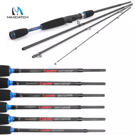 Maxcatch Baitcasting Fishing Rod 2.1M/2.4M Lure Weight 3-80g Travel Fishing Rod