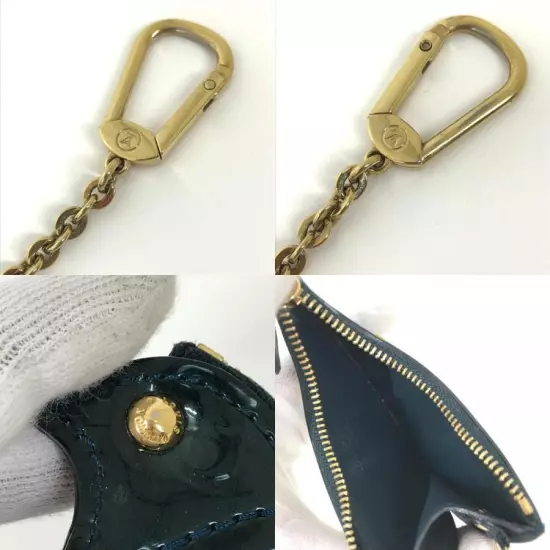 LOUIS VUITTON Authentic M91405 Pochette Oiseau Wallet Coin Case Key Ring Bird