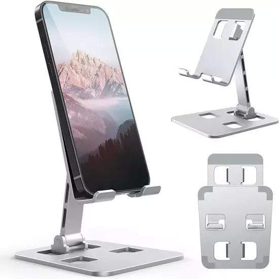 Cell Phone Stand for Desk,0.1kg Foldable Aluminum Phone Holder Stand, Altralight