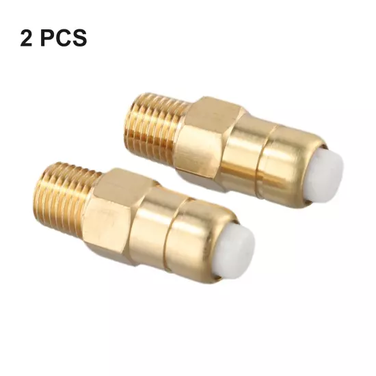 2Pcs 1/4 Thermal Release Safety Relief Valve For Pressure Washer Water Pumps