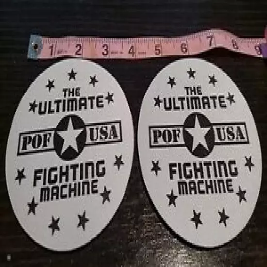 x2- POF Patriot Ordnance Factory USA White Beer Drink Coasters Foam