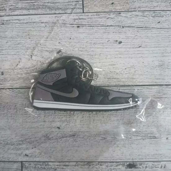 NIKE Air Jordan Retro 1 High OG Shadow Keychain Black, Gray, White