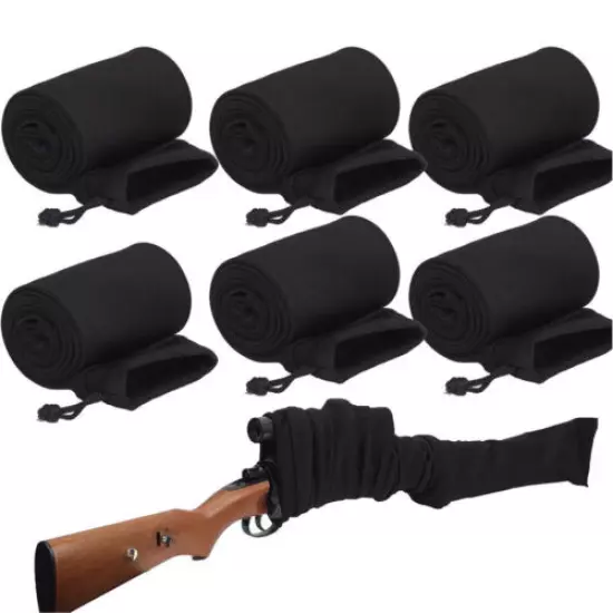 6x 54" RIFLE SLEEVE Silicone Treated Sock Pistol Soft Gun Case Storage Pouch Bag