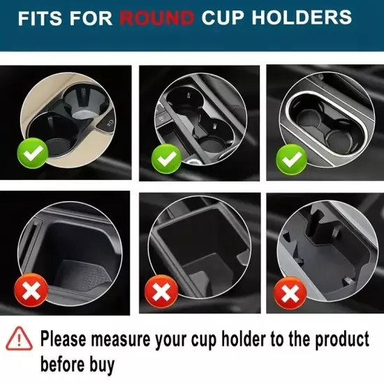 Car Cup Holder 4 in 1 Multifunction Adjustable Dual Cup Holder Expander Adapter 