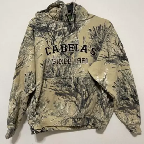 Cabela's Outdoor Gear Dry-Plus Camo Hooded Hunting Coat/Jacket Men's XL Reg