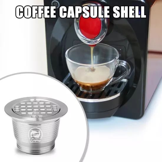 For Nespresso Steel Coffee Capsule Refillable Reusable Espresso Pods