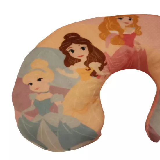 Disney Princesses IF THE CROWN FITS Pink Soft Travel Neck Pillow 11" Wide