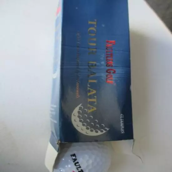 3 NEW IN BOX Vintage Faultless Tour Balata Golf Ball #1 Unused 