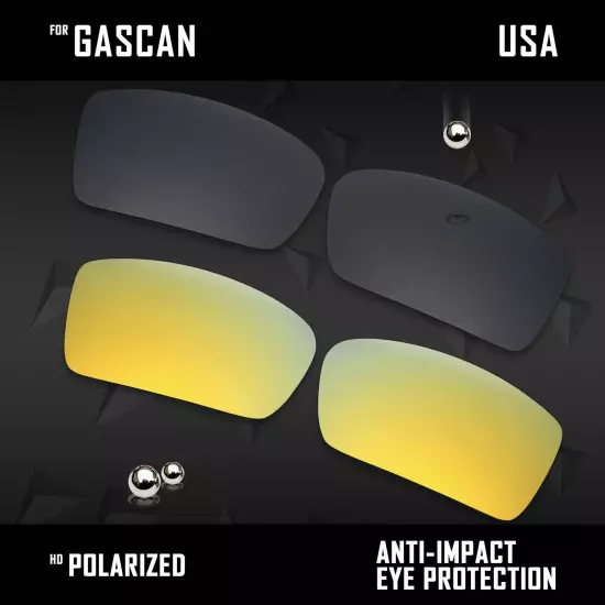 Anti Scratch Polarized Replacement Lenses for-Oakley Gascan OO9014 Options