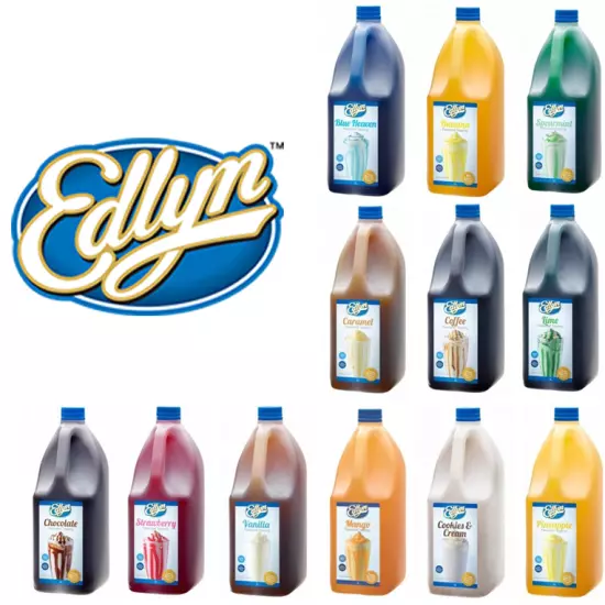 Edlyn Flavoured Syrup Topping 3L And 1L Chocolate Banana Mango Honeycomb Caramel