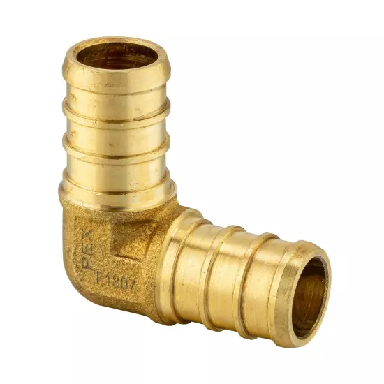 EFIELD 45 PCS 1/2" PEX Crimp Brass Fittings: Elbow, Coupling, Tee(15 PCS/Each)