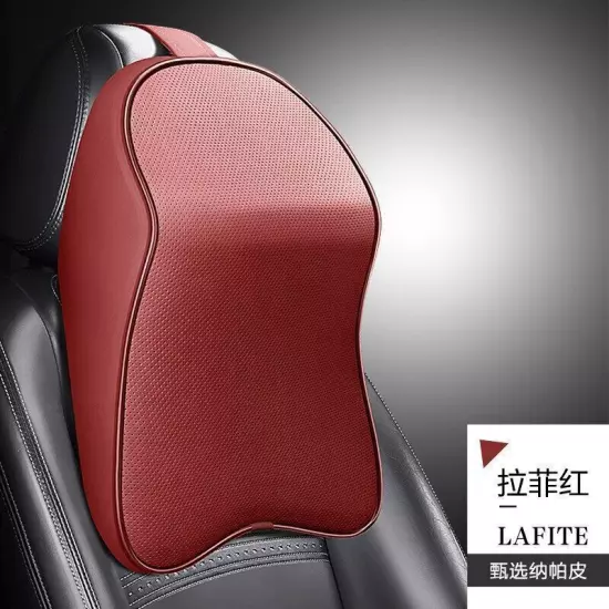 PU Leather Car Headrest Head Neck Rest Pillow Car Seat Head Support Pillow Neck 