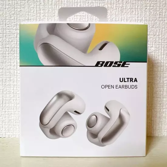 Bose Ultra Open Earbuds with Case, White Smoke, New Sealed Box