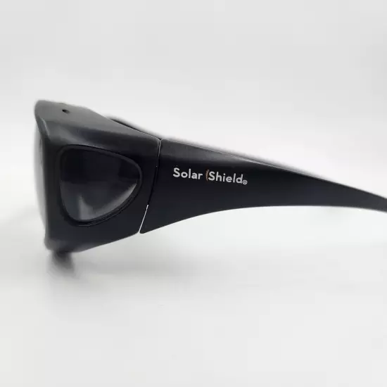 Solar Shield Sport POLARIZED Black Fits Over Sunglasses Size XL 100%UV 2XX101