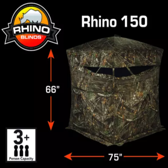 3 Person Hunting Ground Blind