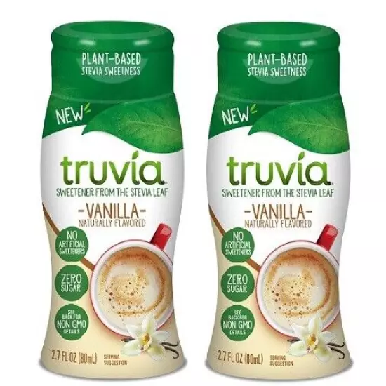 Truvia Liquid Sweetener Vanilla Flavor 2 Pack