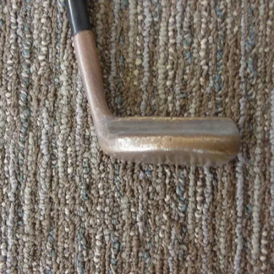 VINTAGE R.A.C.O. 122 BRASS RARE RH PUTTER 35 INCH EXCELLENT 1/2 MALLET ls