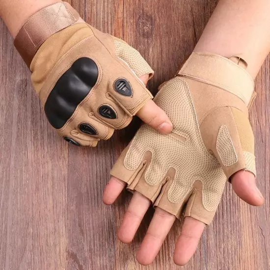 Military Tactical Gloves Half Finger Men's Gloves Outdoor Sports Shooting Huntin