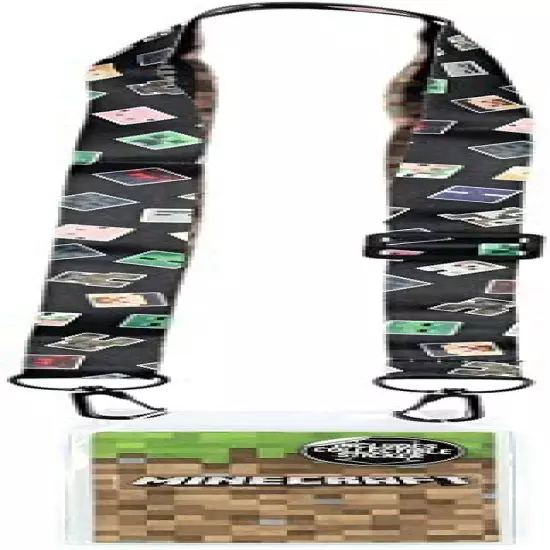 Minecraft Logo Creeper Lanyard Key ID Holder 