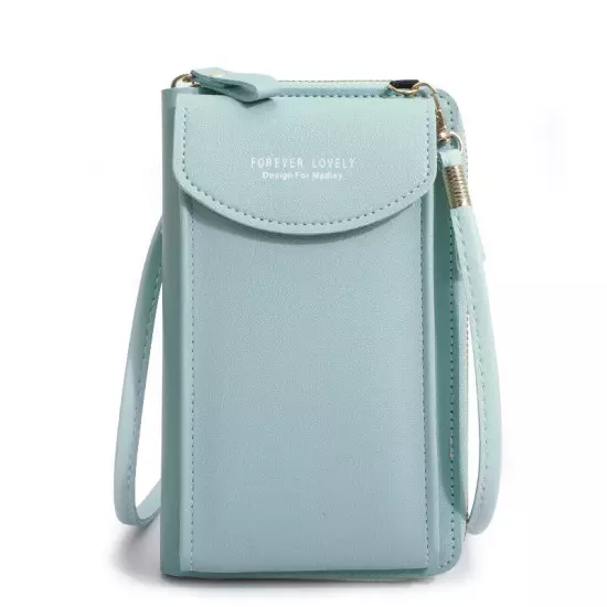 Cellphone Shoulder Bag Women PU Crossbody Bag Handbag Card Holder Bag