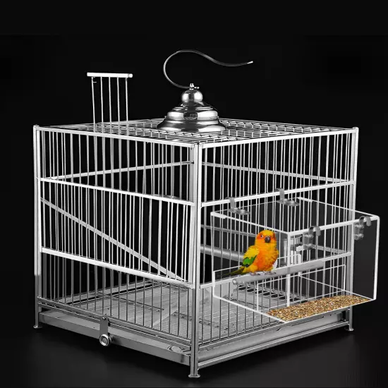 Automatic Bird Feeder Clear Acrylic Bird Cage Feeder No Spill Bird Feeder._