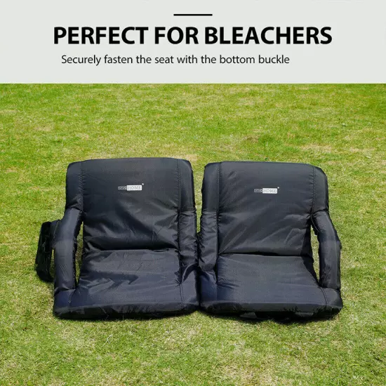 4x 20inch Stadium Seat Competition Bleacher Chair Cushion 6 Reclining Positions