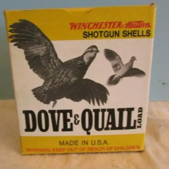 VINTAGE WINCHESTER DOVE & QUAIL SHOTGUN 12 GA CARTRIDGE SHELLS Box Empty