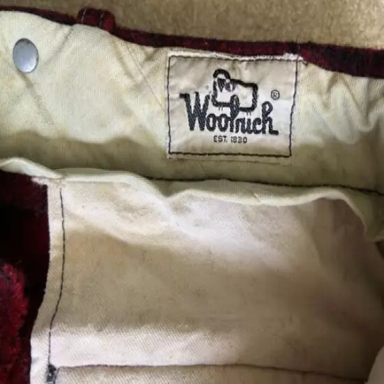 Vintage Woolrich Buffalo Plaid Wool Hunting Pants 32