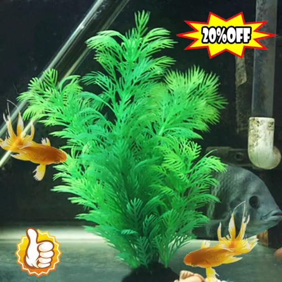 Artificial Grass Aquarium Ornament Water Plant Plastic Large FAST For Fish P8R3