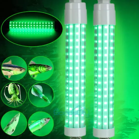 5800000LM LED Underwater Submersible Fishing Green Light Night Crappie Ice Squid