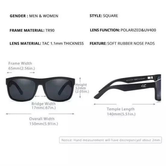 Original Kaenon Polarized Sunglasses TR90 Men and Women Mirrored lens UV400-0220