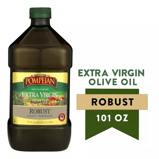 BPA-Free Plastic Bottle Robust Extra Virgin Olive Oil 101 Fl Oz