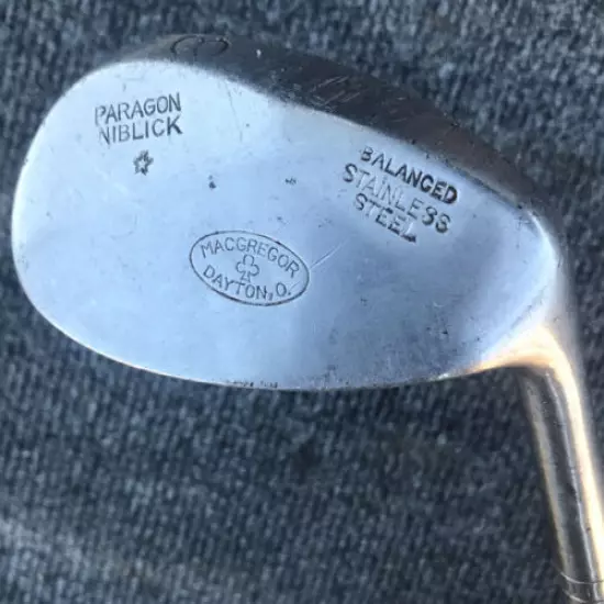 Anitque MacGregor Dayton,O. 8 Iron Paragon Niblick Neutralizer Steel Shaft