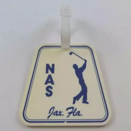 Vintage 25th Anniversary 1988 Military Invitational NAS JAX, FLA. Golf Bag Tag