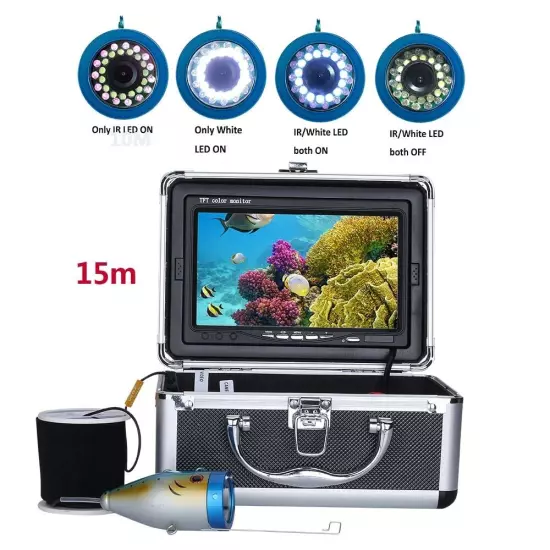 7 Inch 1000TVL Finder Underwater Fishing Camera For Ice/Sea/River Fishing New