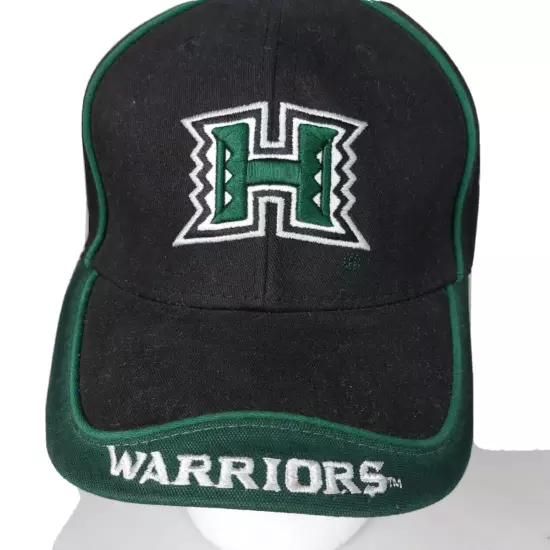 University of Hawaii Rainbow Warriors Adjustable Back Hat New Black Licensed