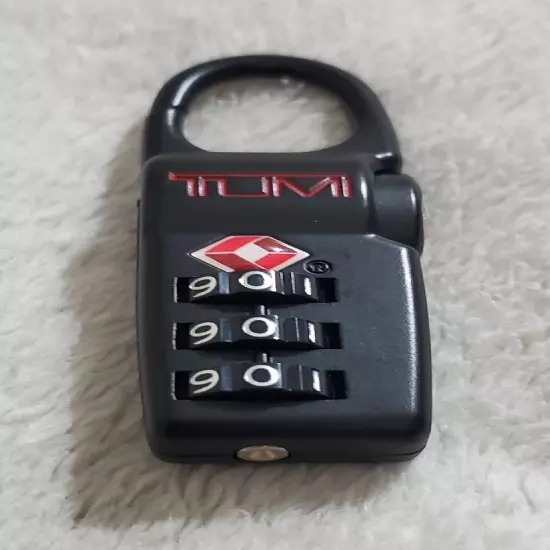 New Tumi Alpha Black TSA Luggage Combination Lock 