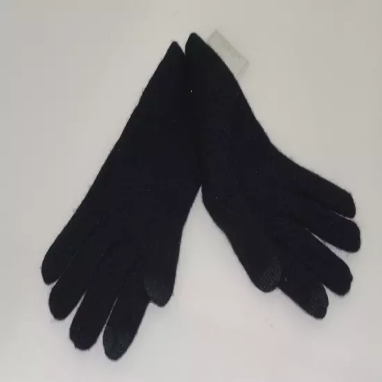 $90 NWT Louisa Perini Women's 100% Cashmere Glove One Size Navy