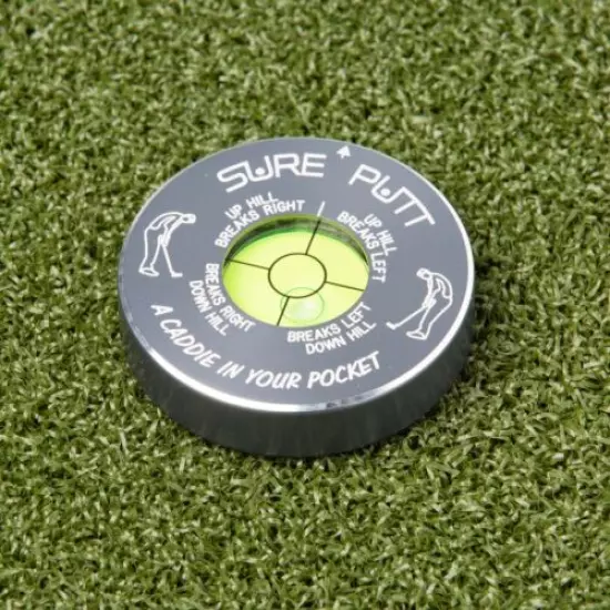 Sure Putt Pro Golf Putting Aid - Gunmetal - Learn to Read Greens & Lower Scores!