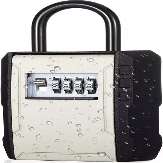 Combination Locker Lock, 4 Digit Outdoor Padlock for Gym, School, Gates, Doors, 