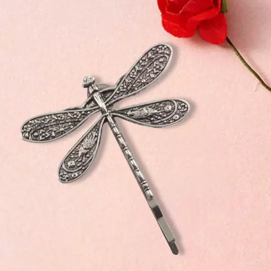 Dragonfly Shape Women Metal Hair Clips Barrette Slide Grips Hairpin Clip X9P4