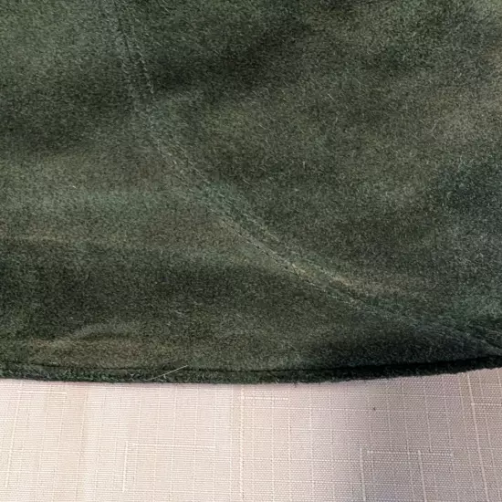 Wilsons Leather Green Suede Bag