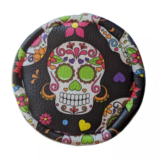 Sugar Skull Golf Driver head cover, funky Cinco de Mayo or day of the dead patte