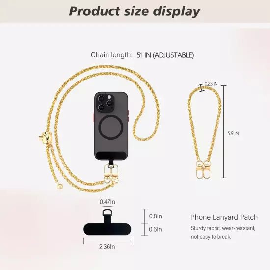 Phone Crossbody Chain, Universal Crossbody Phone Lanyards, Adjustablemultifuctio